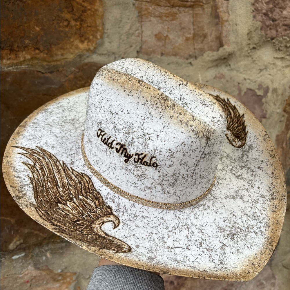 New “Hold your Halo” 6x Serratelli felt hat Sz 7 - Picture 5 of 8